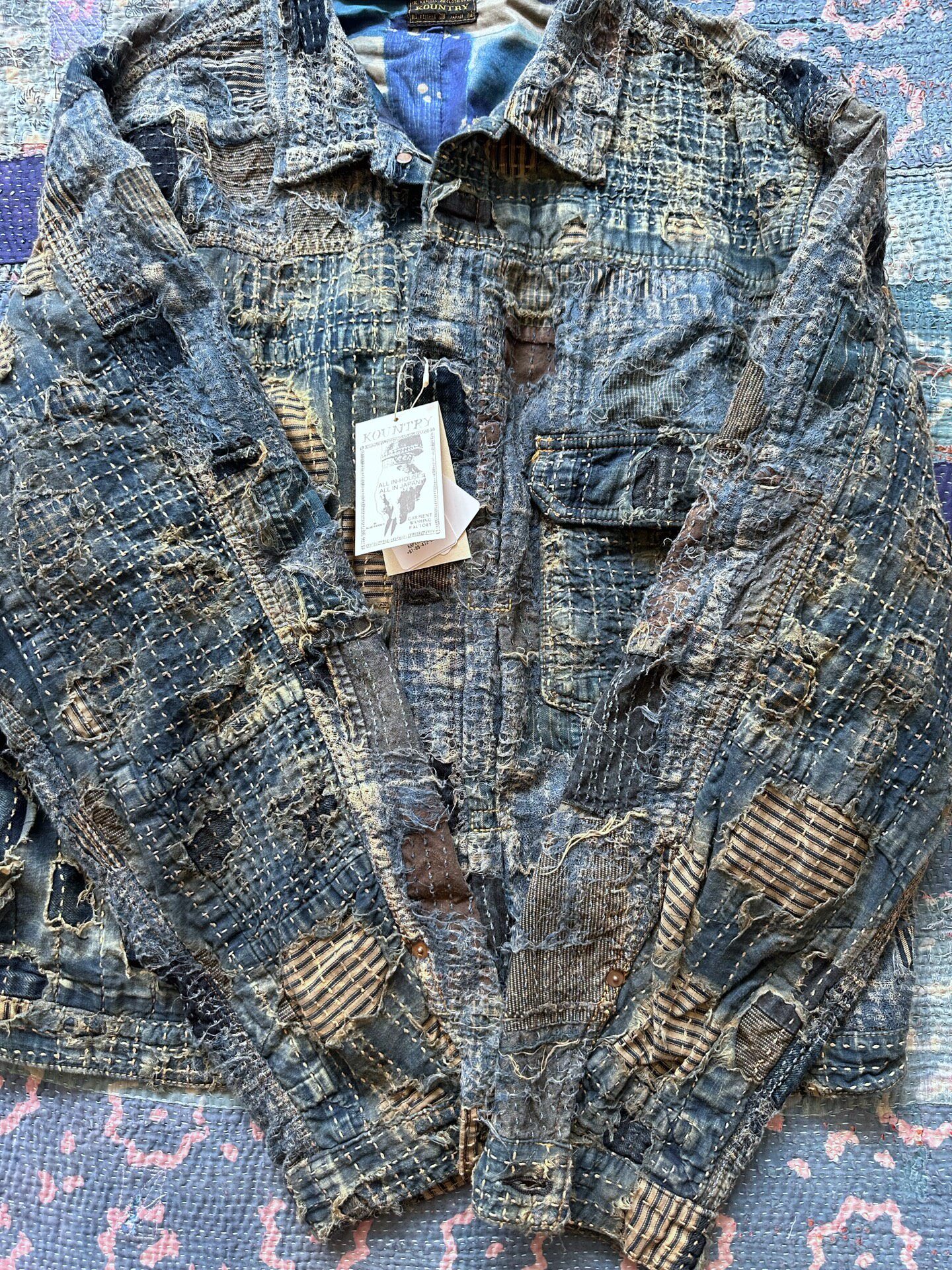 KAPITAL Boro Patchwork Jacket — back
