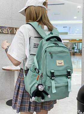 初中生男生书包男生大学生法国大容量书包女初中生双肩包高中大学