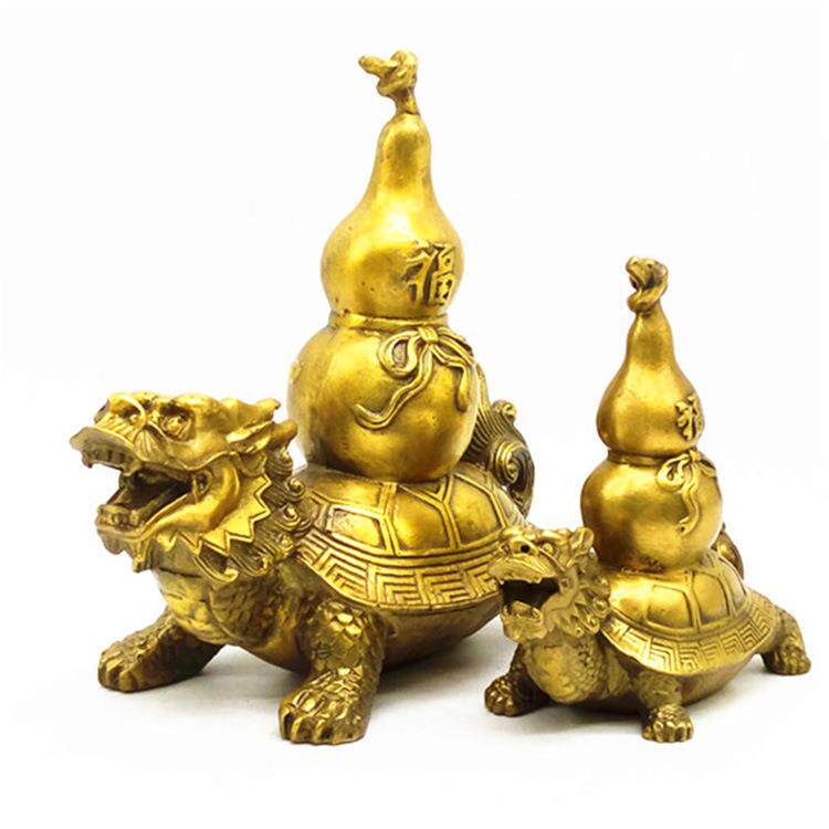 铜龙龟葫芦龟家居摆件铜器金属工艺品