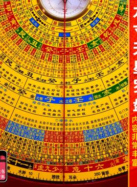 九寸天星二十四层高精准高精度自带答案强磁天池专业风水罗盘