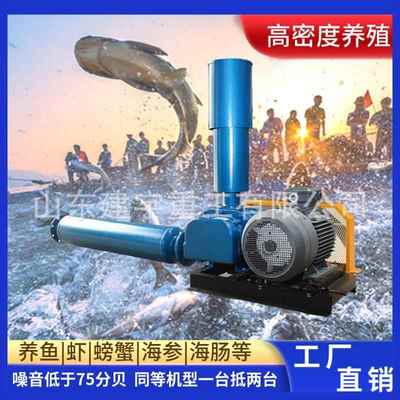 水产养殖罗茨风机增氧机养殖曝气 鱼塘虾池打氧罗茨三叶鼓风机