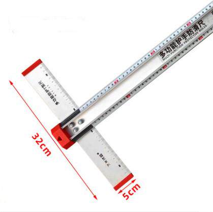 铝合金丁字尺丁行尺防滑t型玻璃尺T型尺美工尺防护喷绘图切T型尺