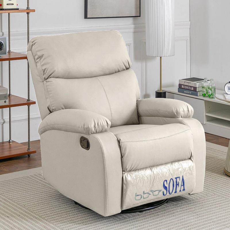 沙发单人客厅懒人可躺电动按摩多功能摇椅休闲旋转椅绢花通用