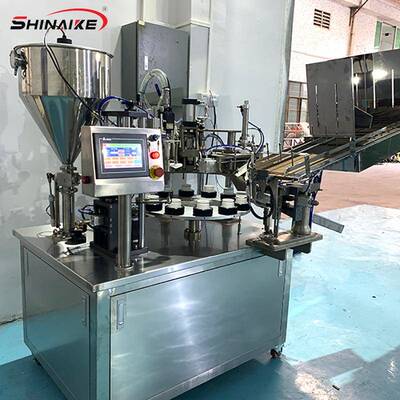 全自动灌装封尾机牙膏管护手霜凡士林BB霜乳膏内加热灌装封尾机