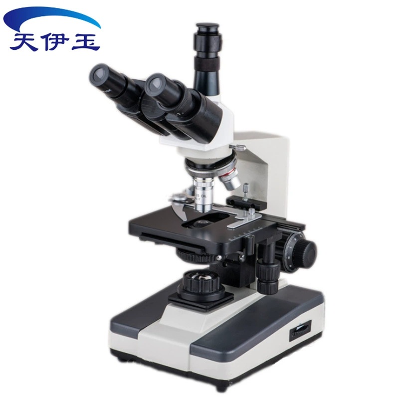 --8三目生物显微镜40-1600倍铰链式细胞组织学药物实验室
