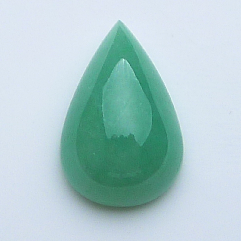 缅甸玉器翡翠水滴蛋面缅甸正品天然缅甸老坑绿戒面可镶嵌件3.39g