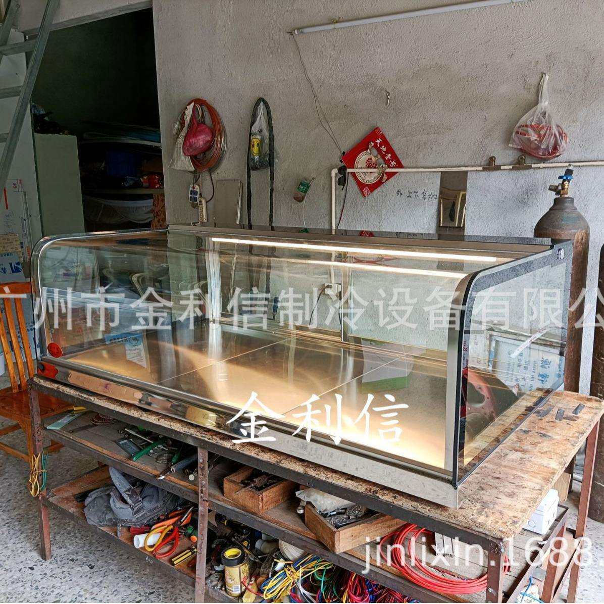 热款桌上型高端榴莲披萨煎饺保酥陈列加热柜烤红薯.熟食热酥柜
