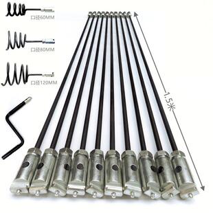 下水道疏通钢钎钎子刀头疏通杆市政管道堵塞疏通条直管污水井疏通