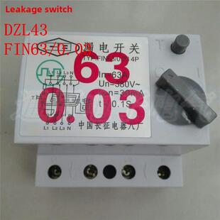 0.03 63A 40A DZL43 2P3P4P 32A 漏电保护开关 FIN