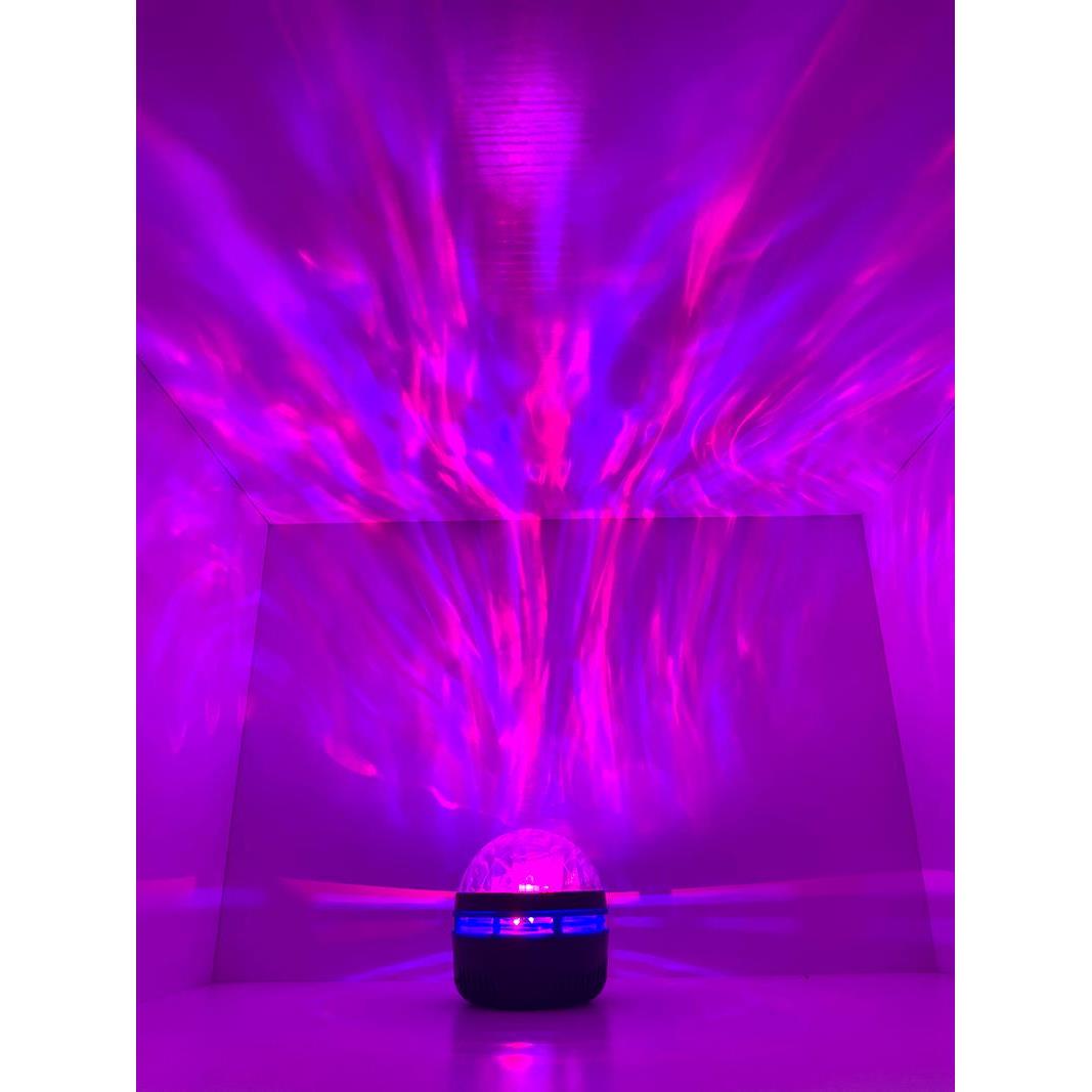 水波纹氛围灯星空动态旋转气氛灯卧室情调床头极光彩色浪漫小夜灯