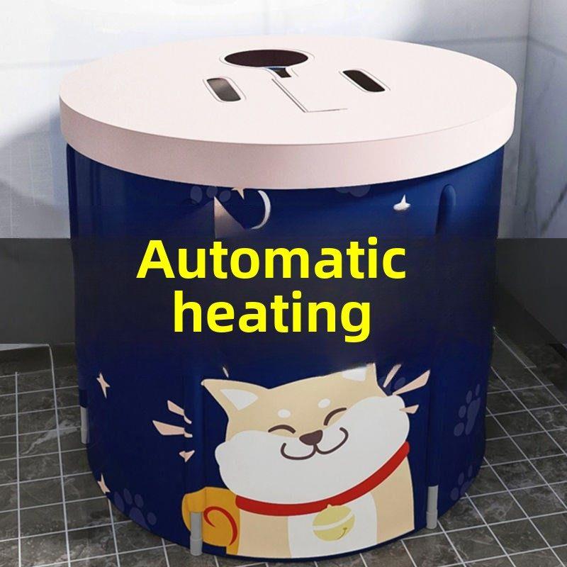 自动加热洗澡神器泡澡桶大人可折叠自动加热汗蒸泡澡桶两用免安装