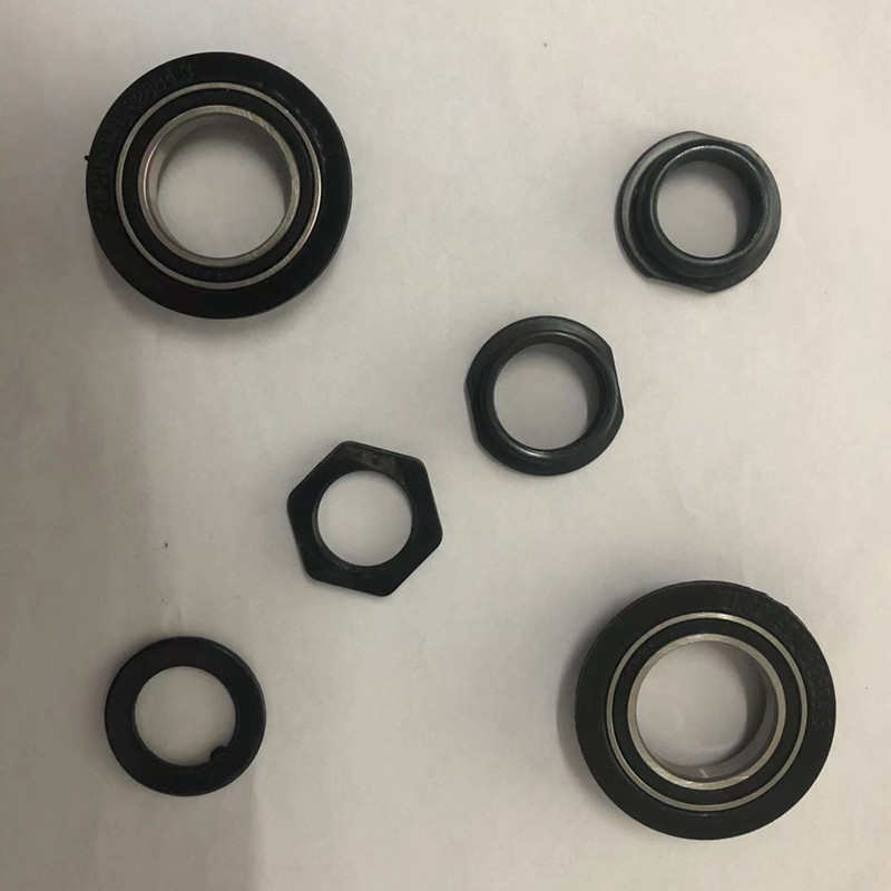 儿童自行车中轴承童车球架珠架童车配件培林中轴连体拐轴改装