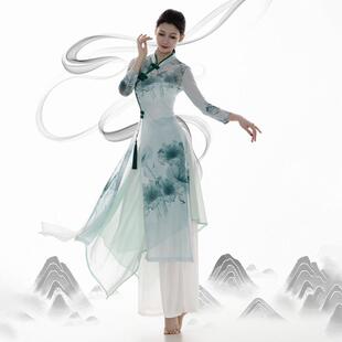 古典舞旗袍舞蹈专用服装中国舞练功服身韵纱衣上衣表演服
