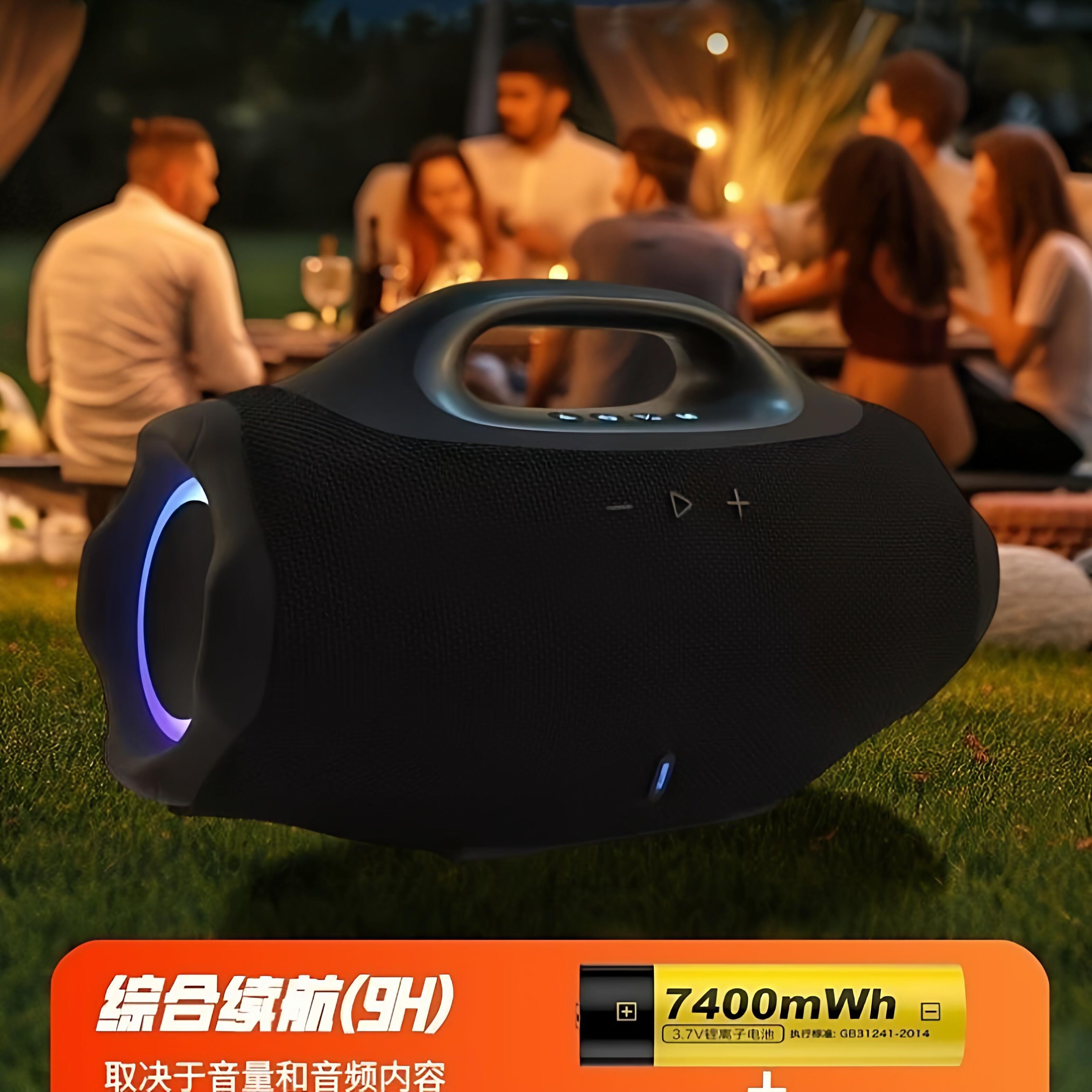 J华强北顶配战神BOOXBO4代大音量蓝牙音响户外可携式超重低音炮音