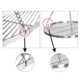 不锈钢三角吊链烧烤架定制304圆形扁钢烧烤炉篦子户外三角烧烤网