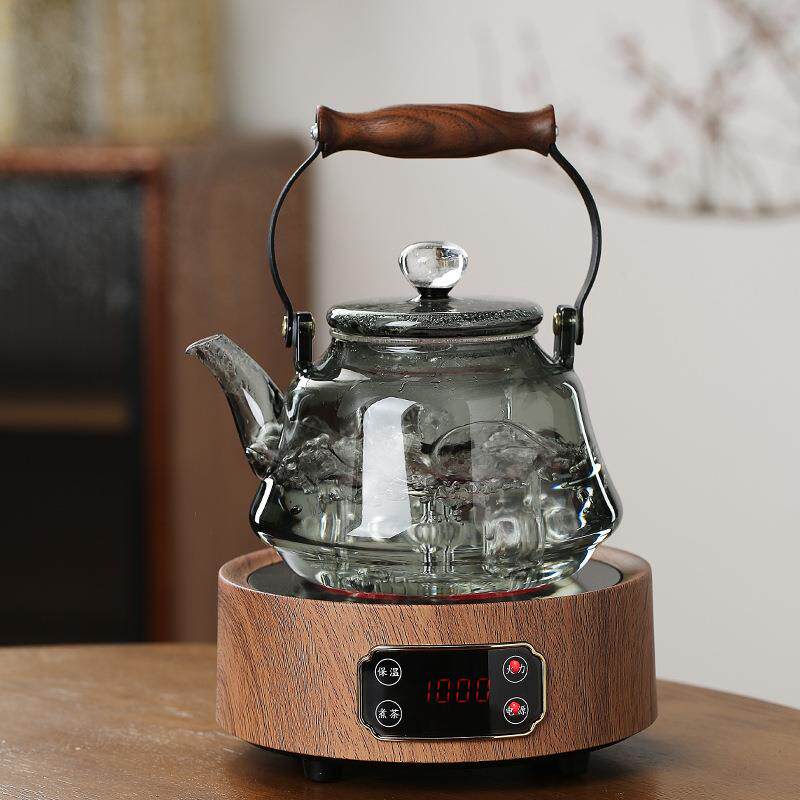 创定制透黑高硼硅璃煮茶78壶星空玻意煮茶茶器加厚茶水分离器泡壶