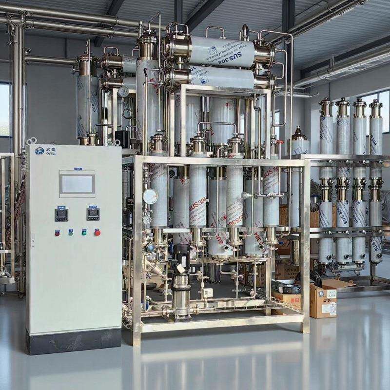 多效蒸馏水机产水水质稳定符合2020版药典电导率≤1.