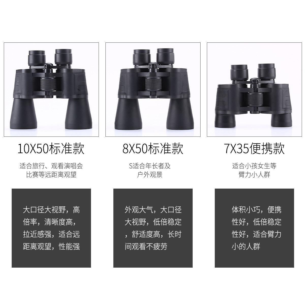 琅双筒100X50望远镜高倍超高清夜镜视演唱途会用望眼人体儿童专户