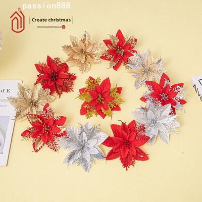 Christmas simulation flower Christmas wreath圣诞树装饰圣诞