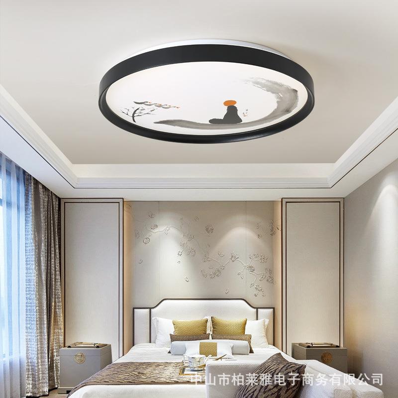 LED吸顶灯圆形客厅灯简约现代大气新中式卧室灯餐厅阳台过道灯具