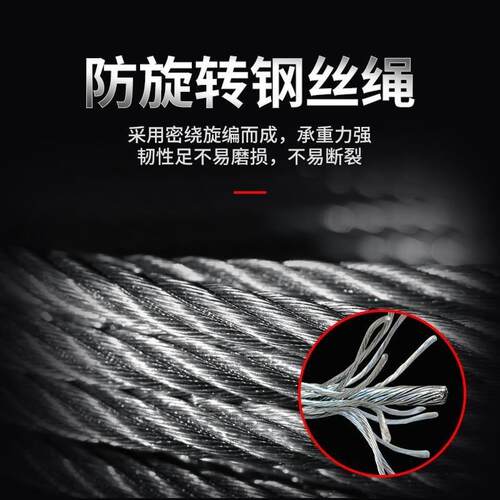 新款直销自锁式手摇绞盘1200磅1800磅2600磅绞车便携式钢丝绳户外