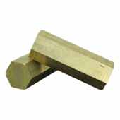 蚁揽月H59H62六角黄铜棒六边形铜棒对边TB 52零切H59对边35mm0.5