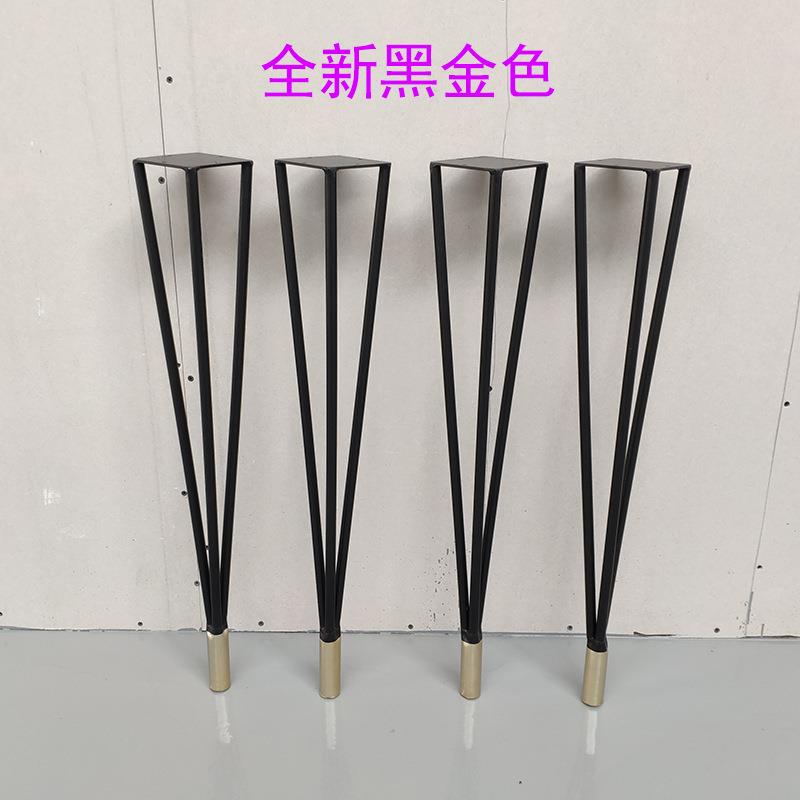 北欧桌脚支架电脑桌书桌橱柜吧台腿餐桌酒吧铁艺桌腿单脚桌架现货