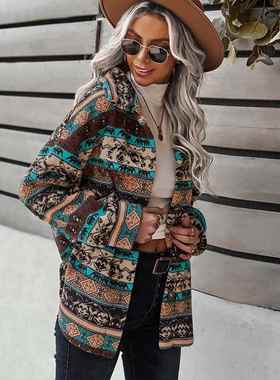 Women Coat Thick Style Western Womens Jacket Lambswool