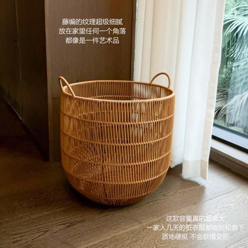 【新家的100个快递】藤编脏衣篮家用脏衣篓洗衣篮子脏衣服收纳筐
