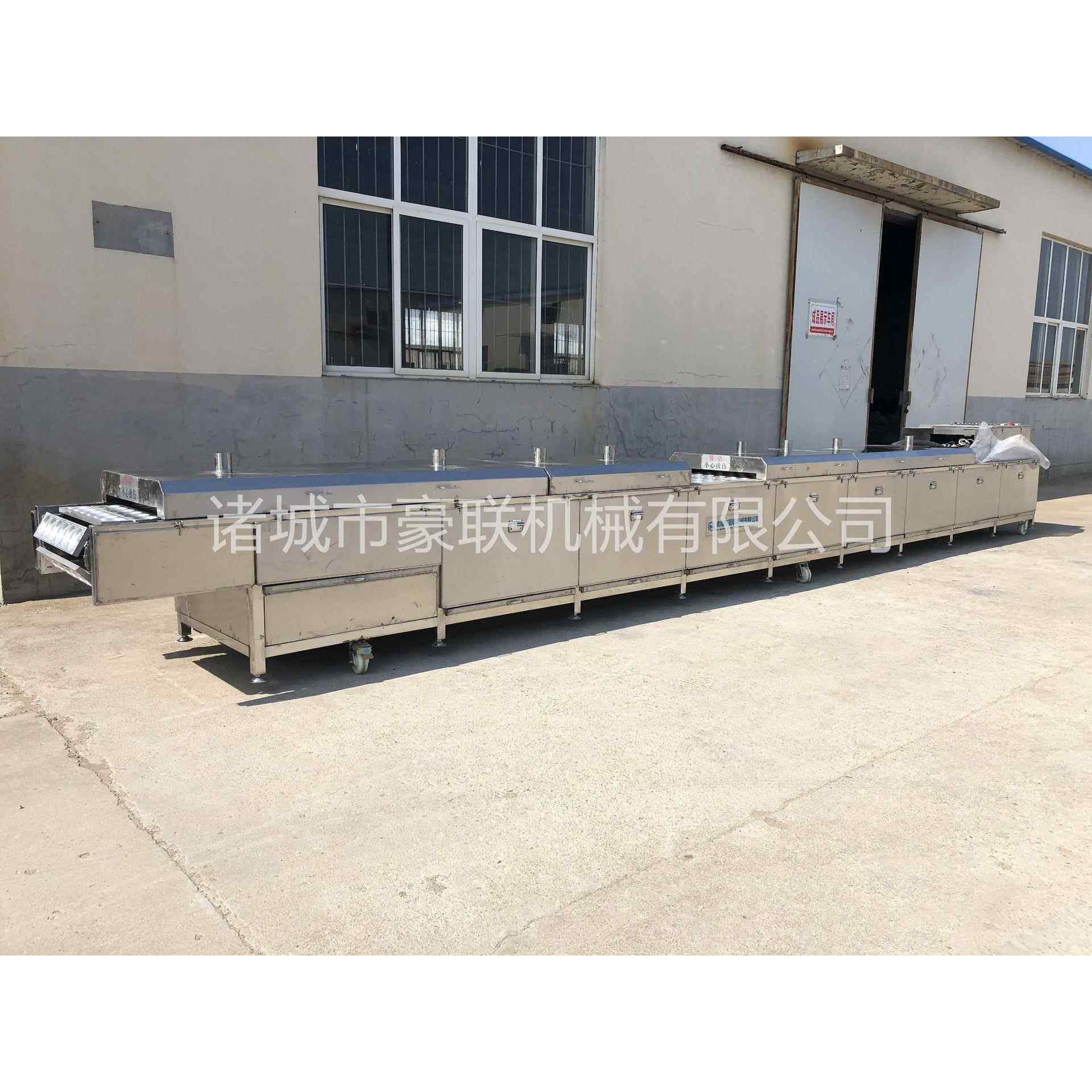 全自动煎蛋机连续式煎荷包蛋煎肉饼煎火烧设备产量型号多