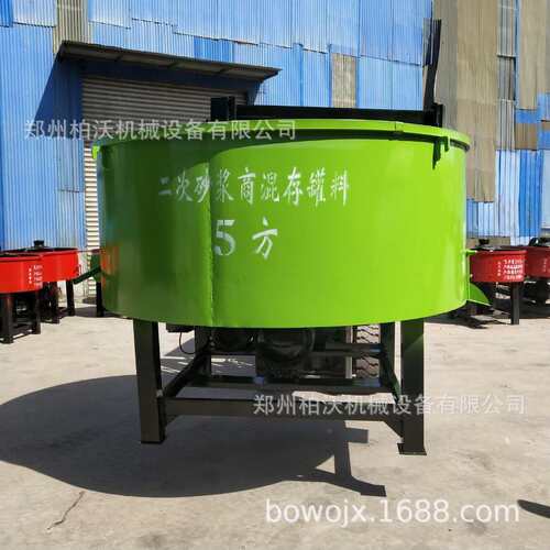 供应加厚耐用立式混凝土搅拌机 750型强制砂浆后桥电动平口搅拌机