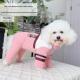 泰迪比熊博美狗狗加厚包肚保暖棉大衣宠物猫咪犬双排扣可牵引冬装