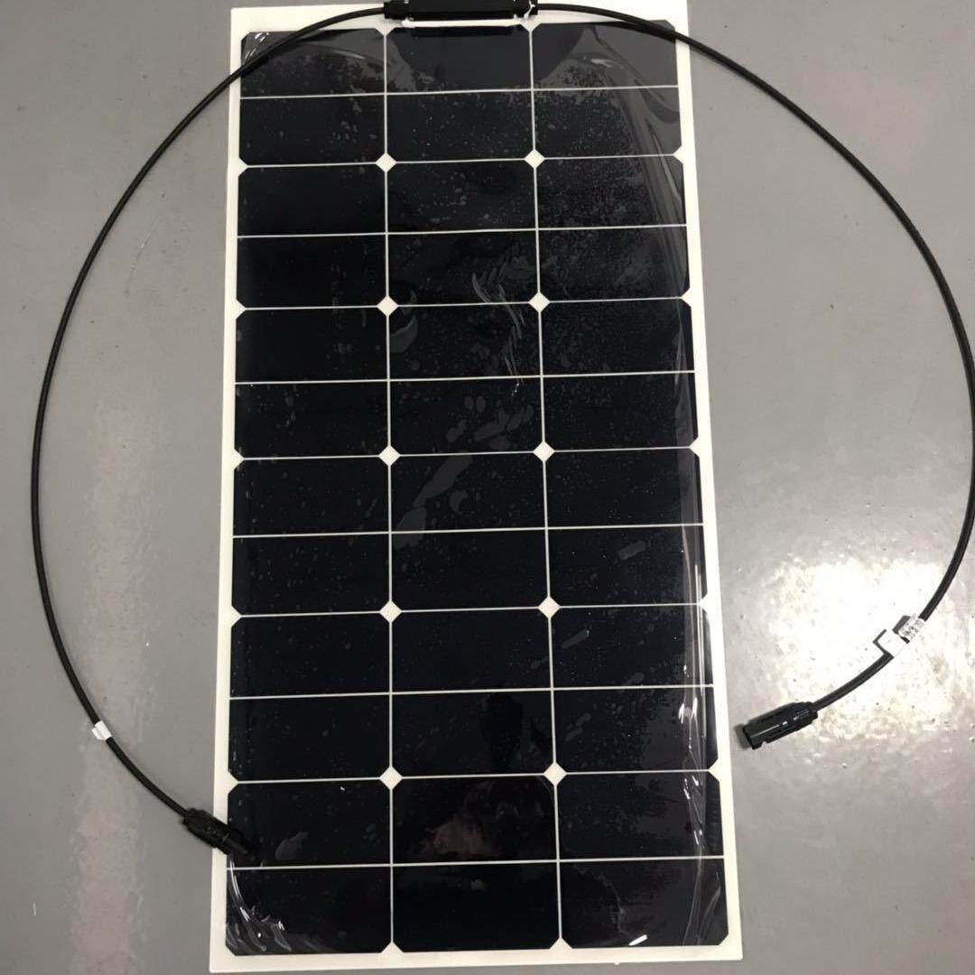 深圳65W销售Sunpower12V蓄电池充电房车游艇轮船柔性太阳能光伏板