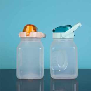 饮料瓶1.5L水壶大肚瓶墩墩瓶手提把水壶 大口杯彩色盖水瓶