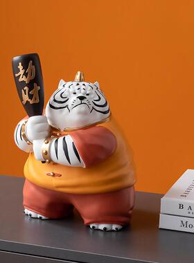 虎年吉祥物装饰桌面小虎动物年创意礼品虎年虎年生日礼品装饰