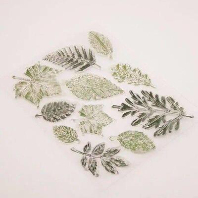 R3MA Leaf Silicone Clear Seal Stamp DIY Scraping