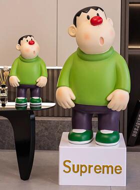 胖虎落地大摆件存钱罐客厅电视柜桌面摆件玄关酒柜装饰品潮玩摆件