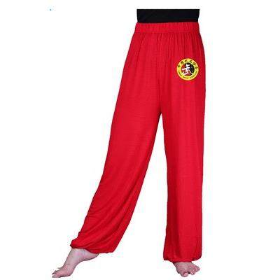 高档代尔灯裤 练功笼裤 太极裤莫 l练男武术裤子 宽松训练裤 瑜伽