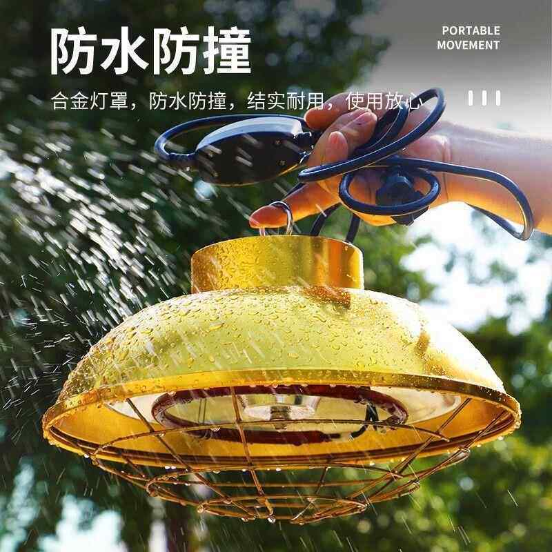 碳灯纤维保温灯仔猪用素卤保温灯YJP管鸡用暖灯泡可调温加热取取