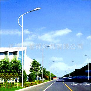天津厂家路灯杆8米单弯杆单臂杆单挑杆热镀锌路灯杆高压钠灯灯杆