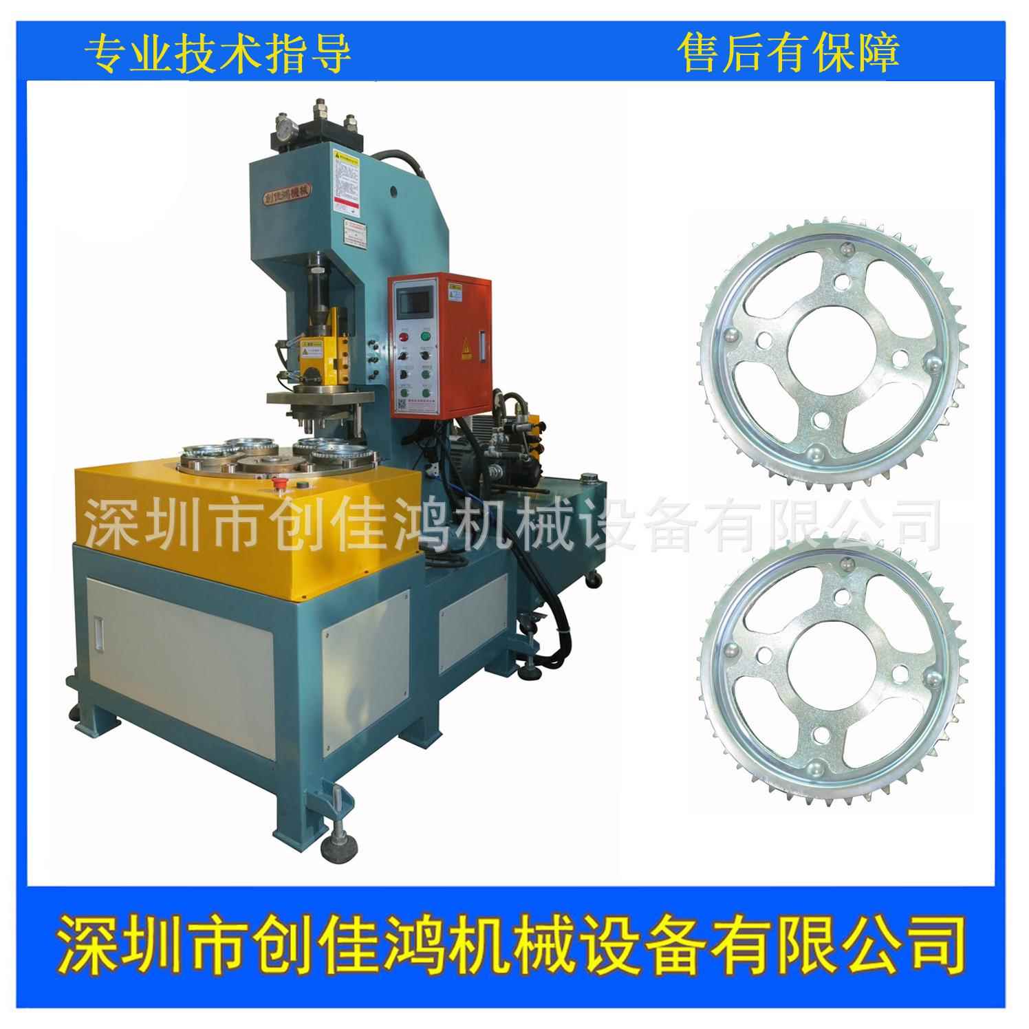 东莞40吨车轮轴承压装机压轴承工装治具铆合单臂多工位液压机