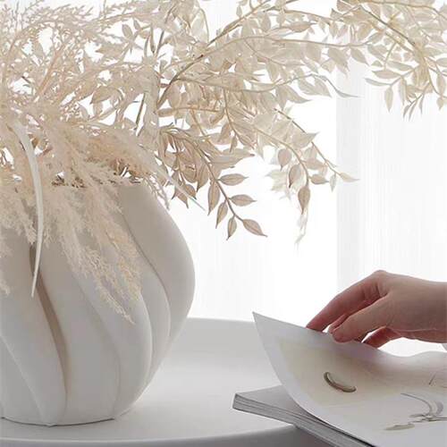 不规则陶瓷艺术花瓶花器 客厅餐厅博古架样板间软装品 摆件