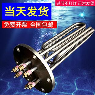 蒸烫机加热管380v220v蒸汽产生器电锅炉140法兰电热管12 24kw