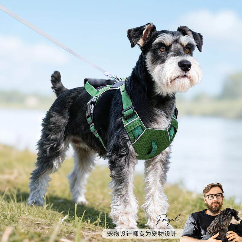狗狗外出防爆冲双环扣中小型犬胸背带泰迪户外遛狗绳子宠物牵引绳