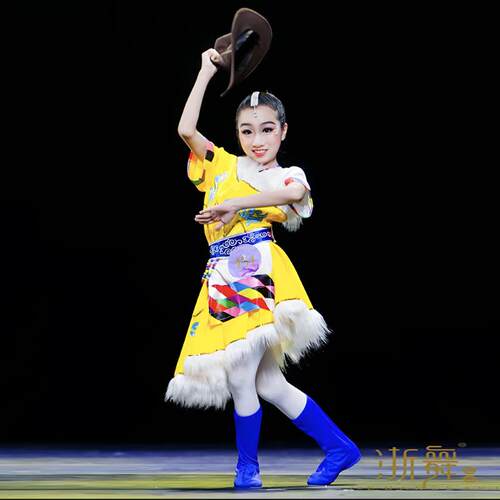 新品民新牧儿族童舞蹈演出服藏蒙古族歌少数民族小牧童民族舞表演