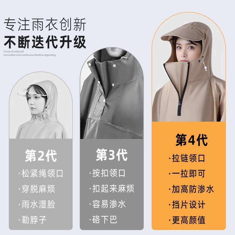 雨衣长款全身防暴雨成人外穿单人男女款外卖骑手电动车骑行摩托车