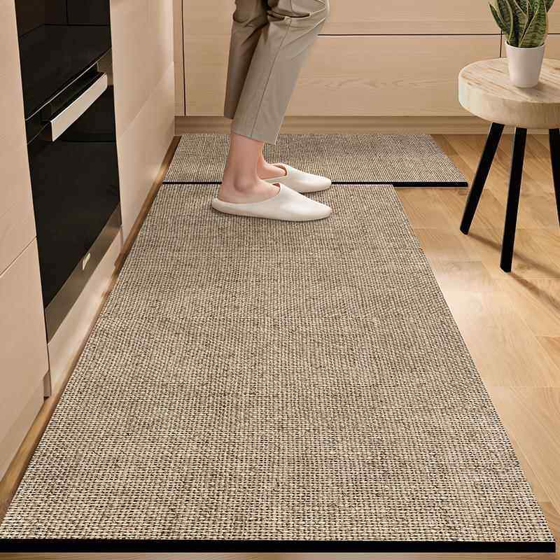 2024新款厨房地垫防滑防油可擦免洗地毯防水耐脏免清洗专用脚垫子,居家布艺,家用脚垫,淘宝优惠券,粉丝福利购,淘宝优惠卷