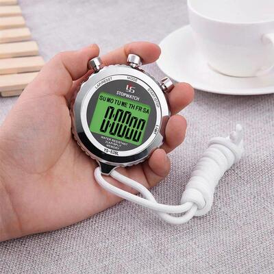 40h Metal Digital Timer Sports Stopwatch Sport Running Train