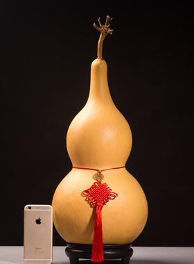 天然真文玩宝巨型特大小葫芦挂件带龙头木胡芦工艺品客厅门口摆件