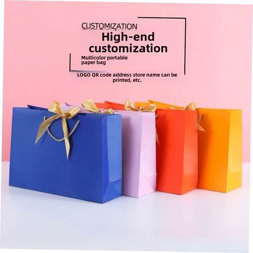 Paper bags custom bowknot tote bags custom gift bags